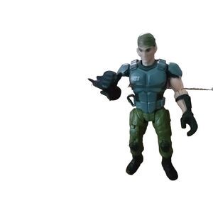 Vtg True Heroes 4" Sentinel 1 Sea Snake Action Figure Soldier 3” Figure Preowned